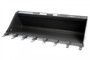 60" Wide Skid Steer Low Profile Bucket with Teeth