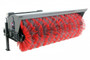 48" Wide Skid Steer Manual Angle Broom Attachment With Poly & Wire Brushes