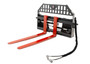 Skid Steer Pallet Fork Frame With 48" Long Tines Class II 5500 lbs Hydraulic Adjustable (Professional Series)