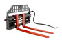 Skid Steer Pallet Fork Frame With 48" Long Tines Class II 5500 lbs Hydraulic Adjustable (Professional Series)