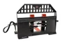 Skid Steer Pallet Fork Frame With 60" Long Tines Class II 5500 lbs Hydraulic Adjustable (Professional Series)