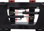 Skid Steer Pallet Fork Frame With 72" Long Tines Class II 5500 lbs Hydraulic Adjustable (Professional Series)