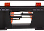 Skid Steer Pallet Fork Frame With 96" Long Tines Class III 8000 lbs Hydraulic Adjustable (Industrial Series)