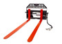 Skid Steer Pallet Fork Frame With 96" Long Tines Class III 8000 lbs Hydraulic Adjustable (Industrial Series)