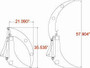 66" Wide Skid Steer Grapple Rake Attachment Industrial Series