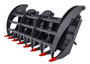 72" Wide Skid Steer Grapple Rake Attachment Industrial Series