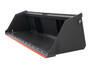 66" Wide Skid Steer Snow & Litter Bucket With Bolt on Edge