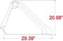 78" Wide Skid Steer Low Profile Bucket With Bolt on Edge
