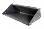 72" Wide Skid Steer Long Bottom Bucket With Bolt on Edge