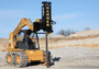 Skid Steer Post Driver Model SE40 Attachment With Power Tilt, Grapple (Added Ballast Weight Kit)