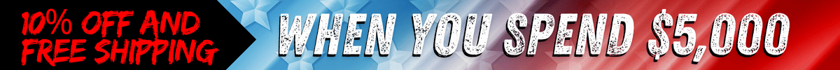10% Off and FREE SHIPPING on orders over $5,000