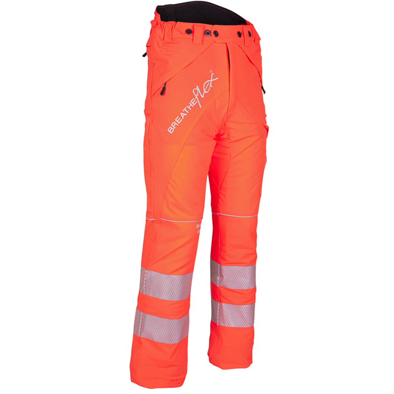 Arbortec Breatheflex Type C Chainsaw Trousers  - Hi Viz Orange ‚Äì Class 2