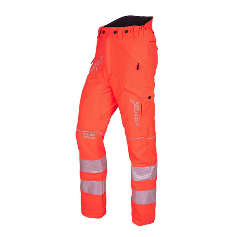 Arbortec Breatheflex Type C Chainsaw Trousers - Hi-Viz Orange - Class 1