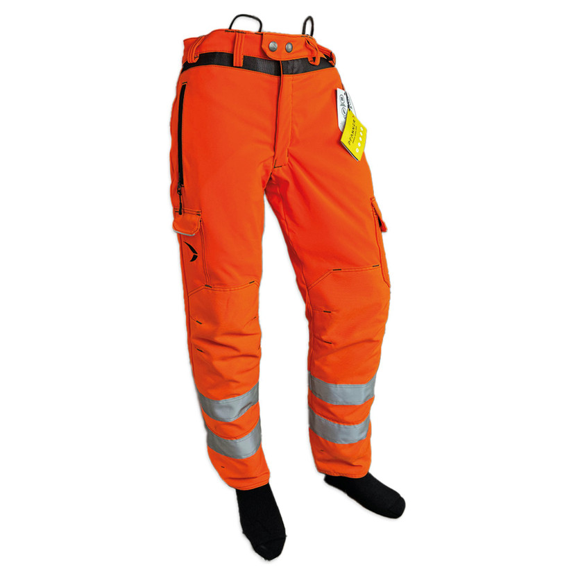 Pfanner Arborist Type C Chainsaw Trousers - Hi-Viz Orange