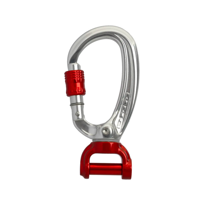 Active slide of DMM XSRE Lock Swivel Screwgate 16mm Yoke Carabiner
