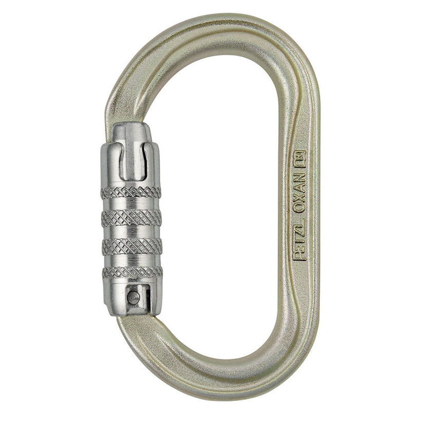 Petzl Oxan Triact Steel 3 Way Carabiner (International Version)