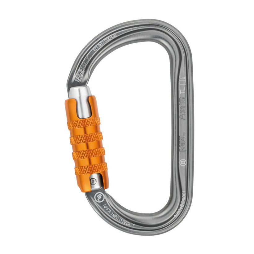 Petzl Am'D Triact 3 Way Carabiner - Gray