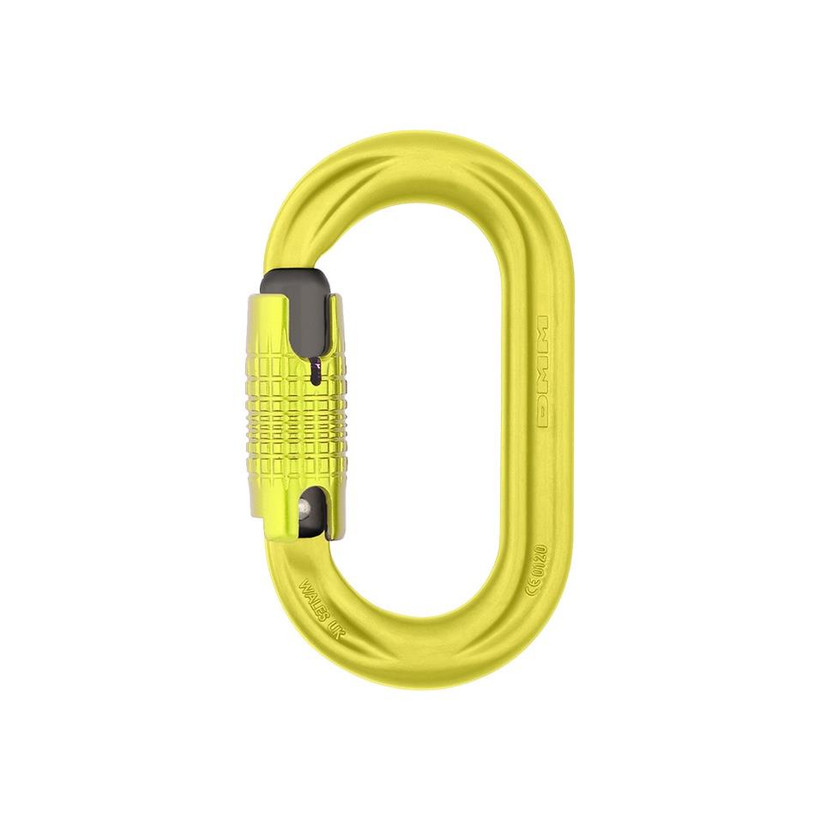 Active slide of DMM PerfectO Locksafe 3 Way Carabiner - Lime