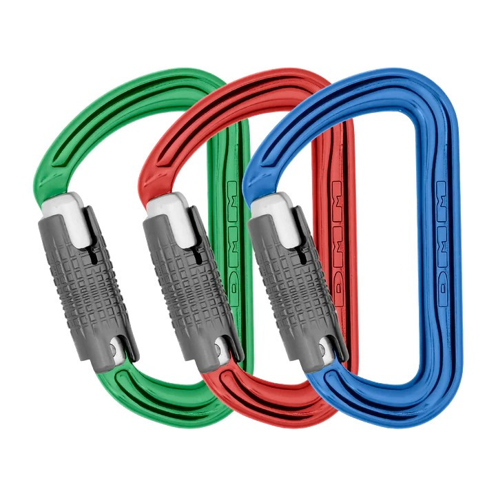 DMM Shadow Locksafe 3 Way Carabiner - 3 Pack