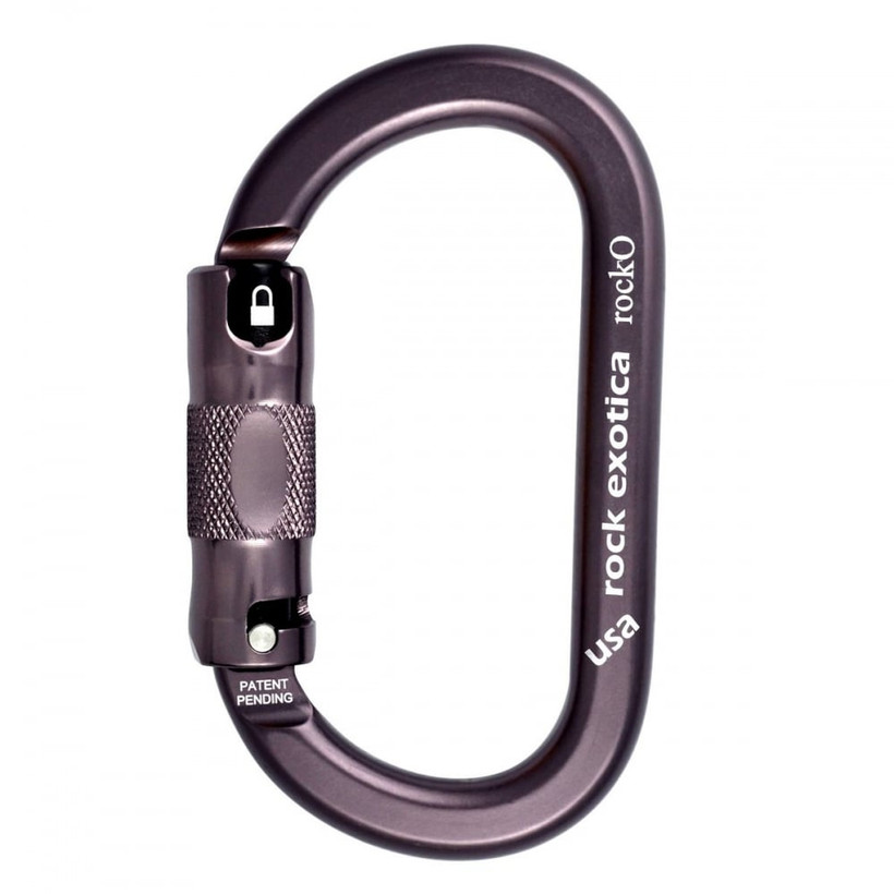 Rock Exotica RockO Autolock 3 Way Carabiner - Gray