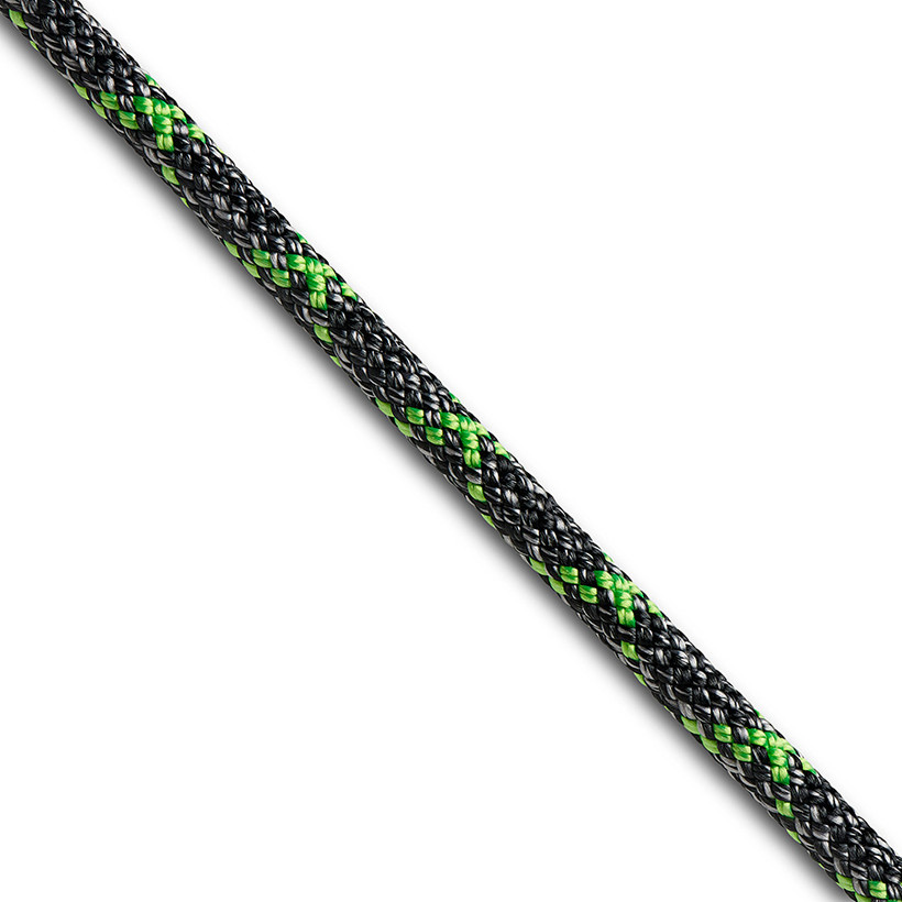 Active slide of Teufelberger Sirius 8mm Accessory Cord Grey/ Neon Green - Per Metre