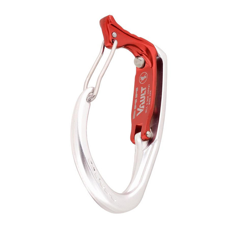 DMM Vault Wire Gate Tool Clip - Red/Silver