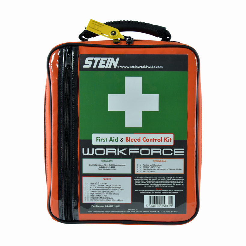 Active slide of Stein WORKFORCE Bleed Control Trauma Kit