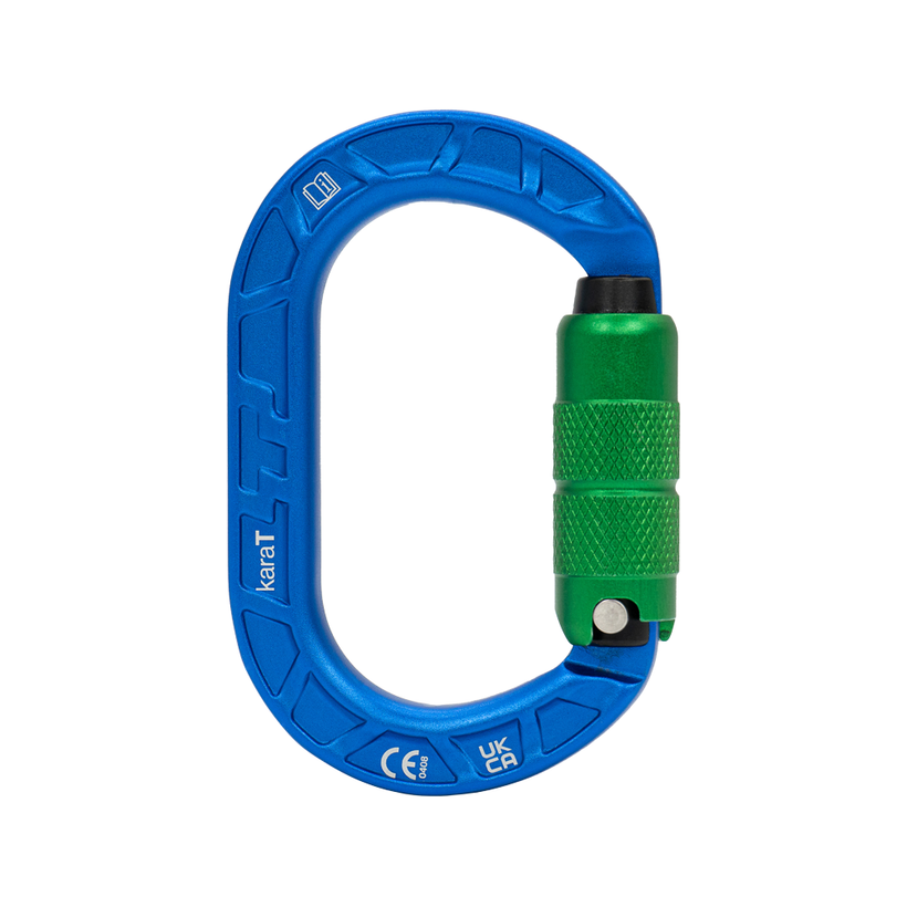 Teufelberger karaT 3 Way Carabiner - Blue