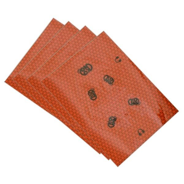 Kong Mouse Hi-Viz Helmet Stickers - Red