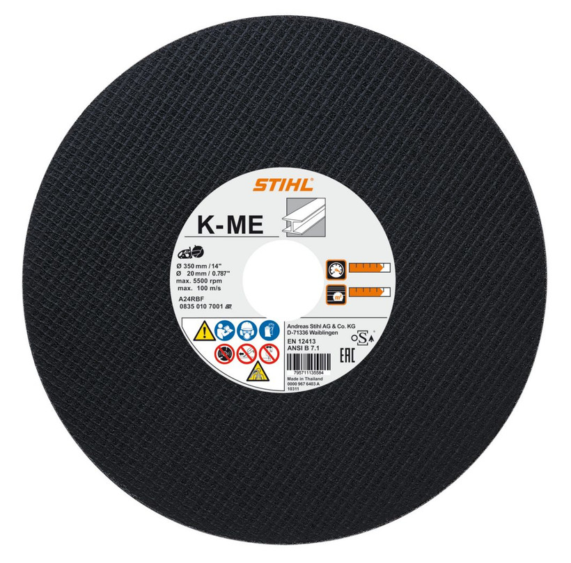 Stihl K-ME Abrasive Cutting Wheel - Steel - 350mm/14"