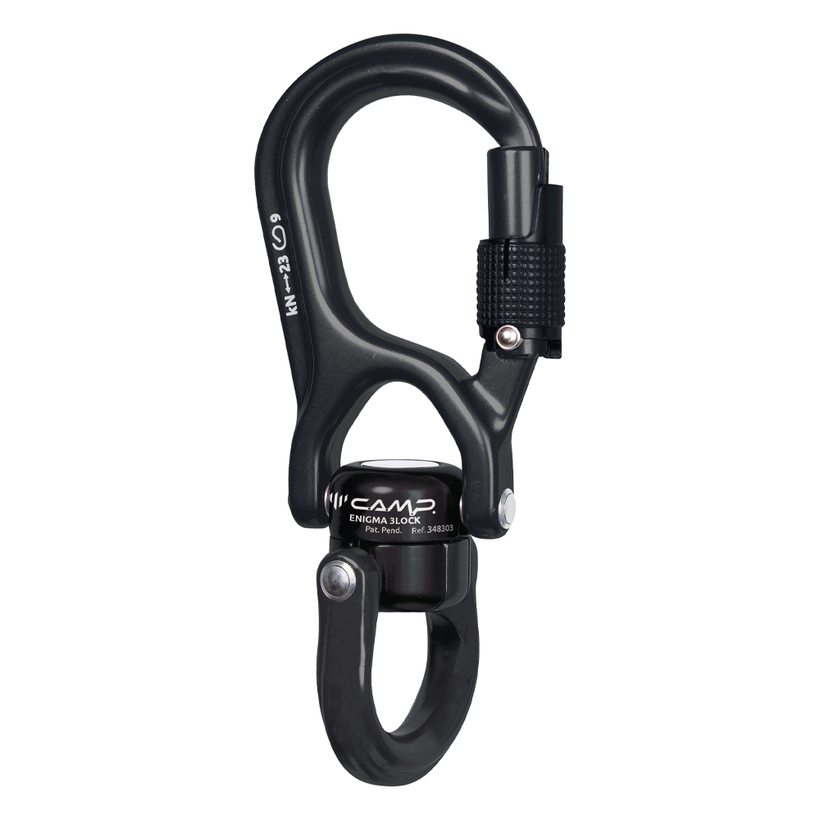 Camp Enigma 3 Lock Swivel Carabiner - Black