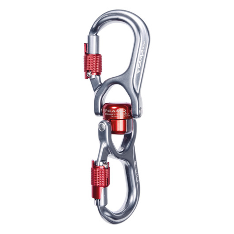 Camp Enigma 3 Lock Swivel Carabiner Double - Silver/Red