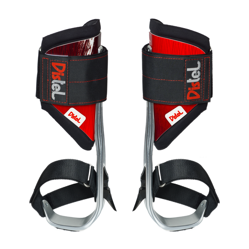 Distel Aluminium DMM Plus Climbing Spurs / Spikes - Velcro Straps