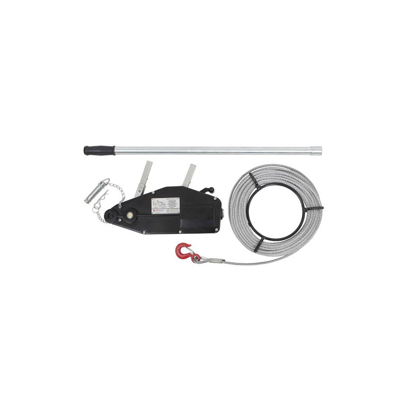 Liftingear 800kg Wire Rope Winch Pulling Machine c/w 20mtr Rope