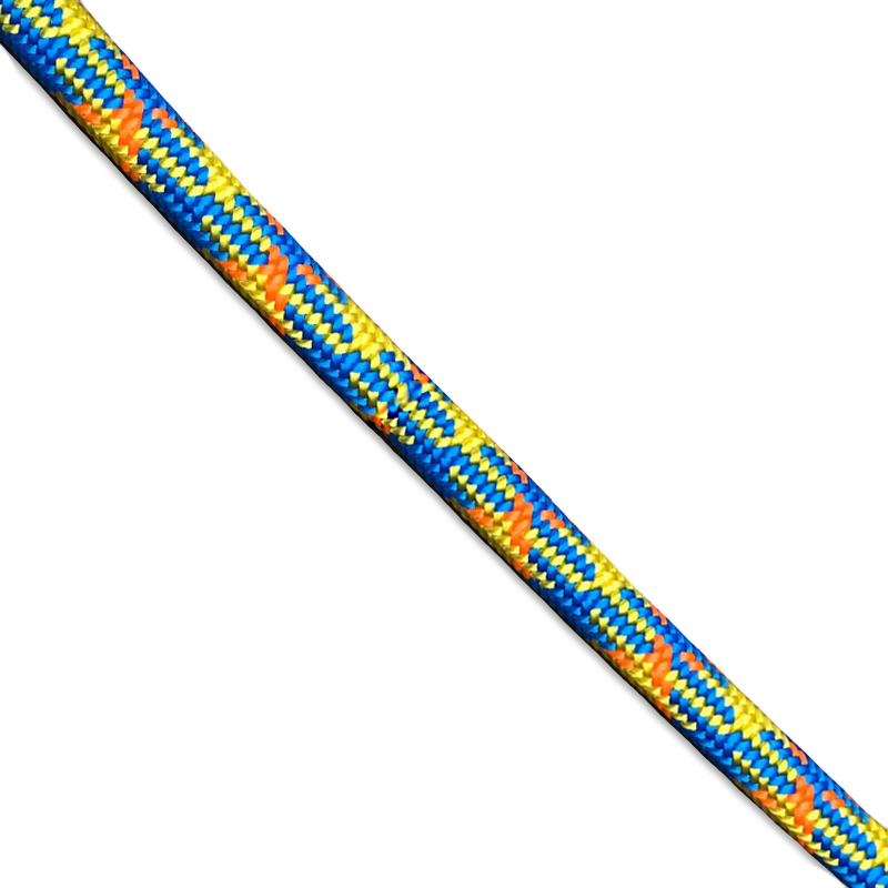 Teufelberger drenaLINE Blue/Yellow/Orange 11.8mm Access / Climbing Rope - No Splice