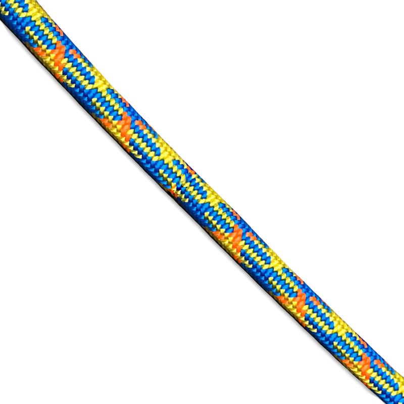 Teufelberger drenaLINE Blue/Yellow/Orange 11.8mm Access / Climbing Rope - No Splice
