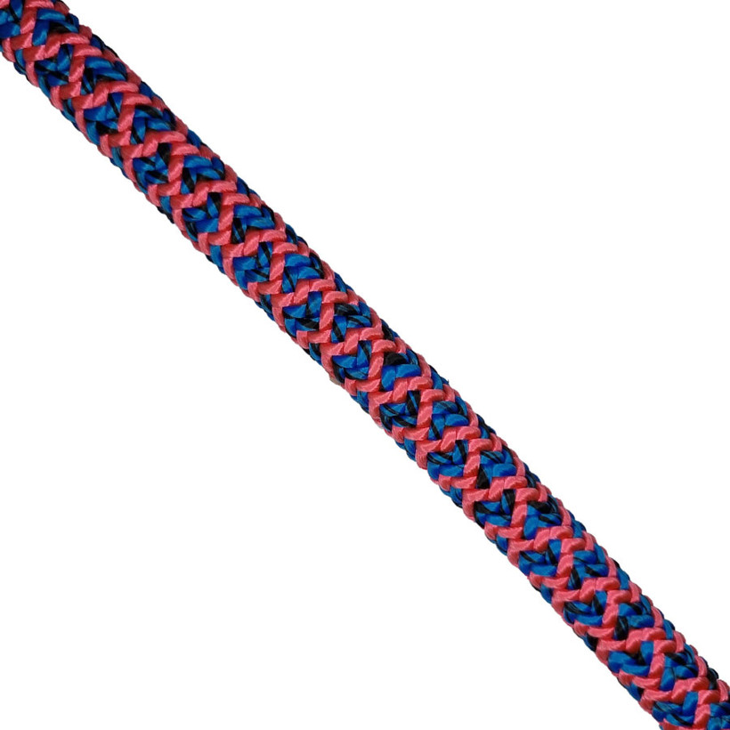Active slide of Cousin Atrax Pink/Blue 11.6mm Climbing Rope - No Splice