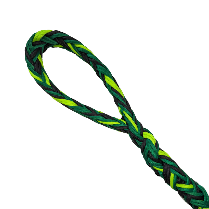Sterling Streaked Hollow Braid 7/8" - 22mm Rigging Rope  - 1 Splice