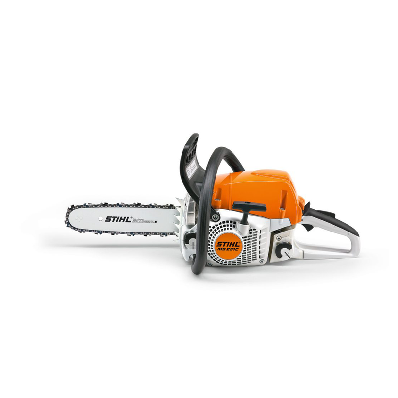 Active slide of Stihl MS 251 C-BE Petrol Chainsaw