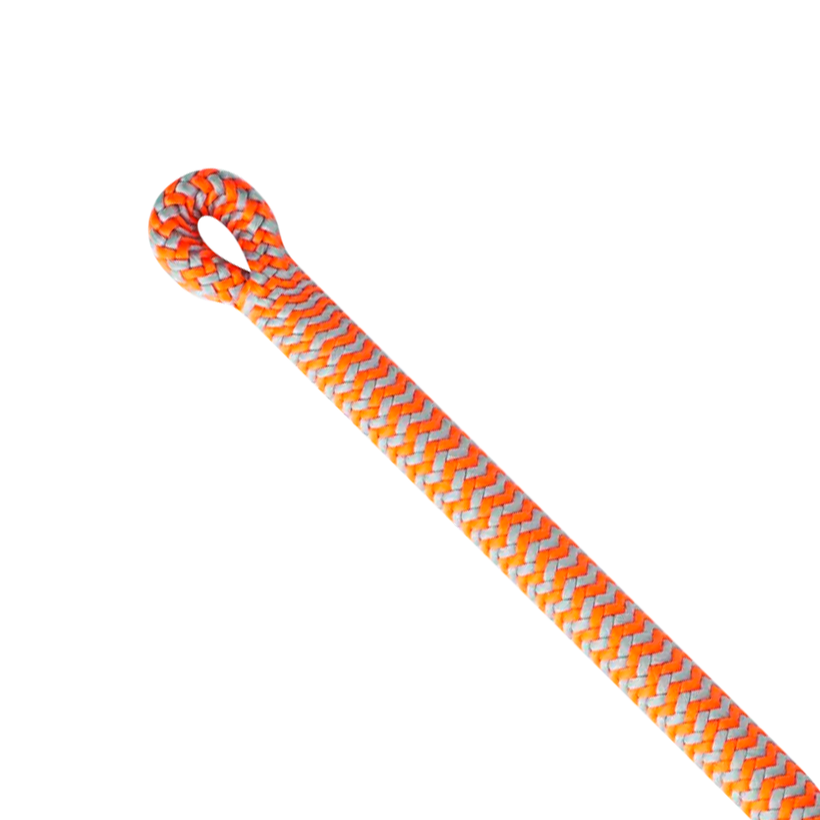 Edelrid Woodpecker Orange/Grey 11.7mm Climbing Rope - 1 Splice