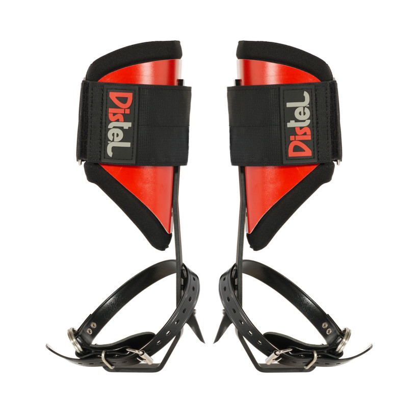 Distel Steel Climbing Spurs / Spikes - Leather Straps