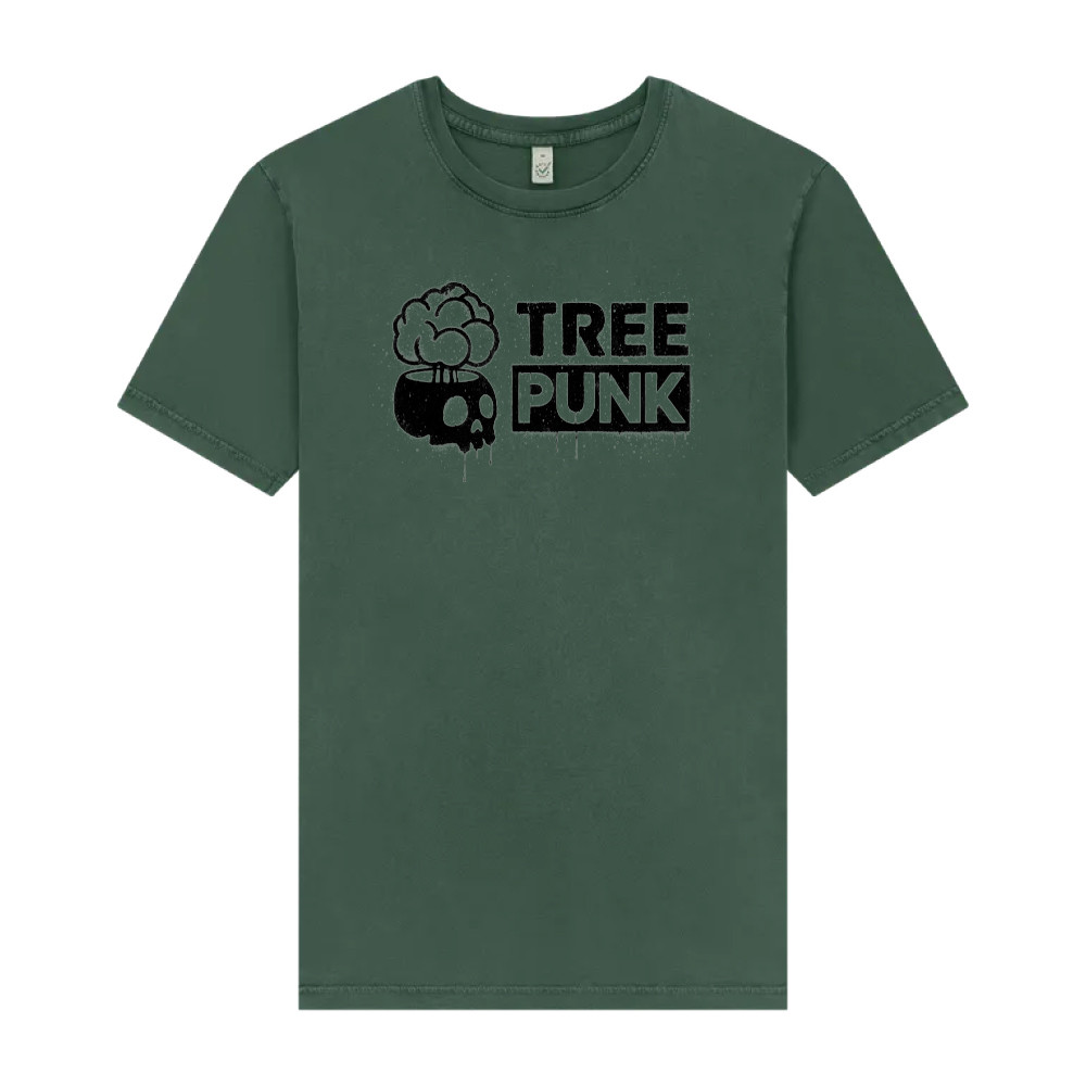 Tree Punk Graffiti Green (Black Print) T-Shirt