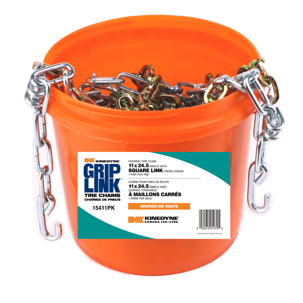 Kinedyne Grip Link 11 x 24.5 Single Square Link Chains