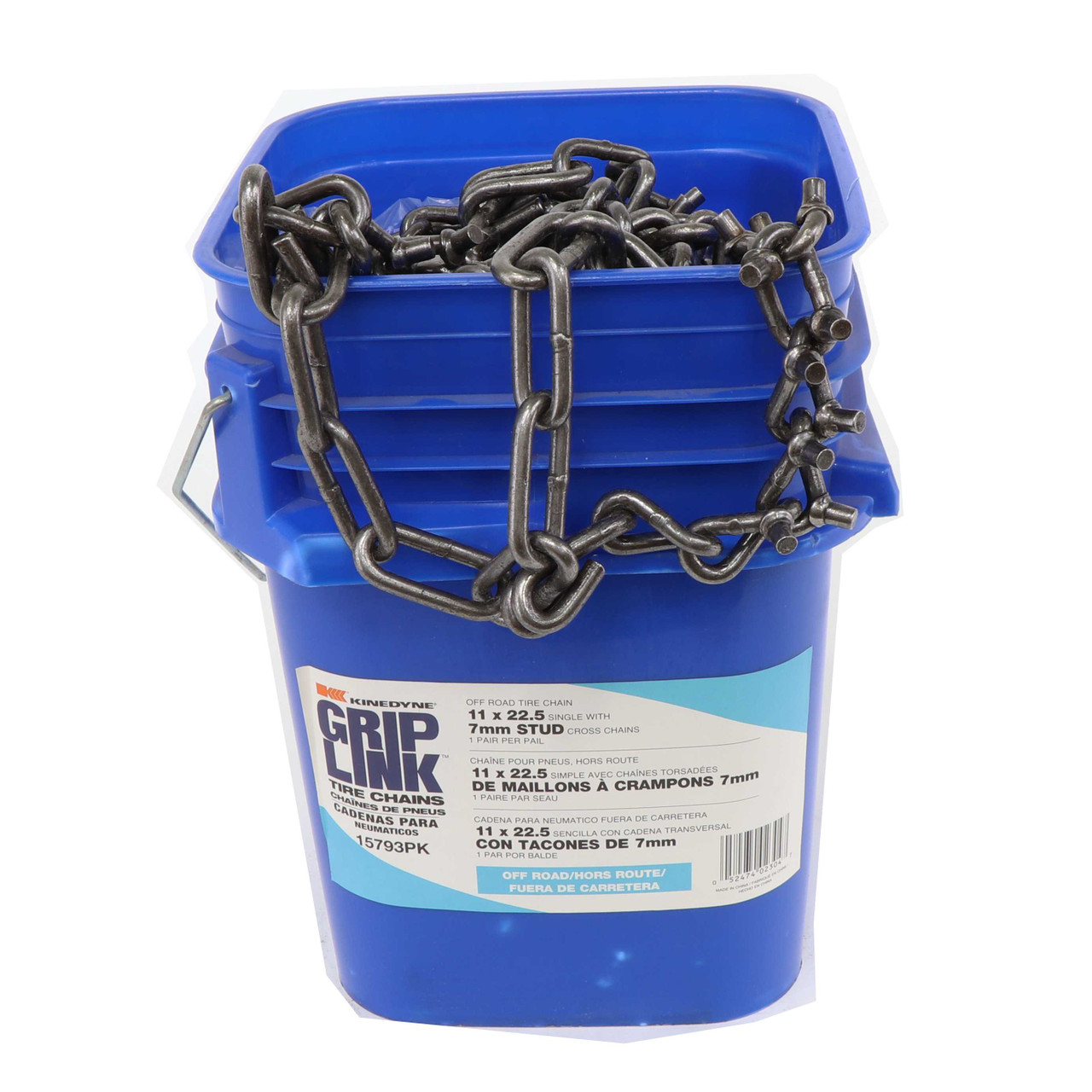 Kinedyne Grip Link Off-Road 7mm 11 x 22.5 Single Stud Cross Tire Chains Off-Road Tire Chains