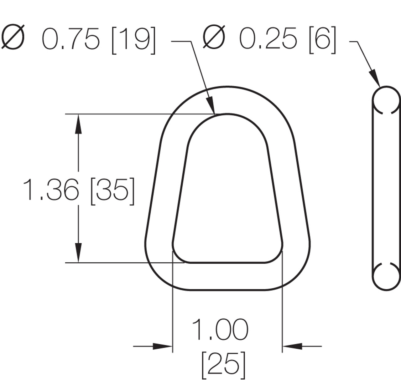 1" D-Ring