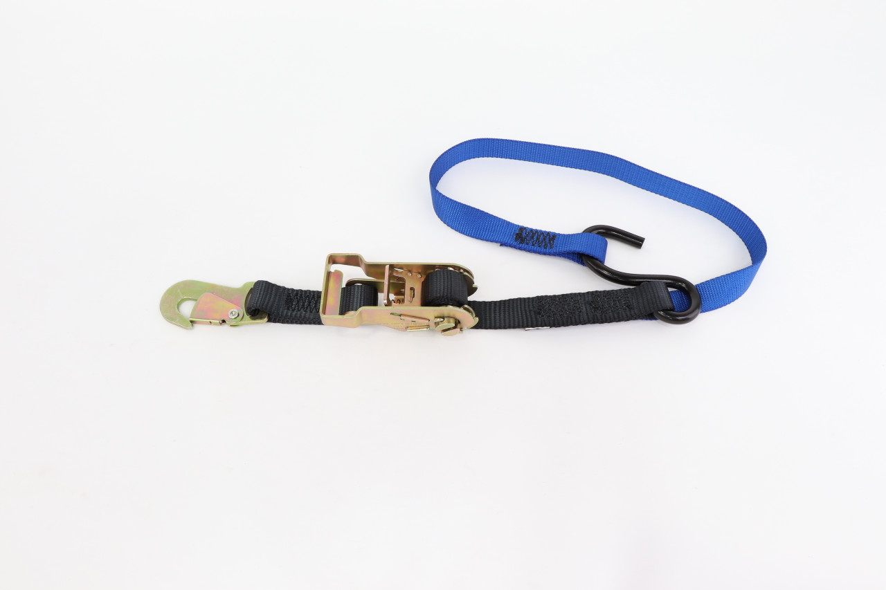 Pair of 1" by 6' S Hook and Snap Hook Ratchet Straps