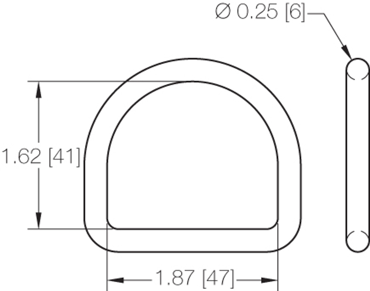 1 3/4" D-Ring