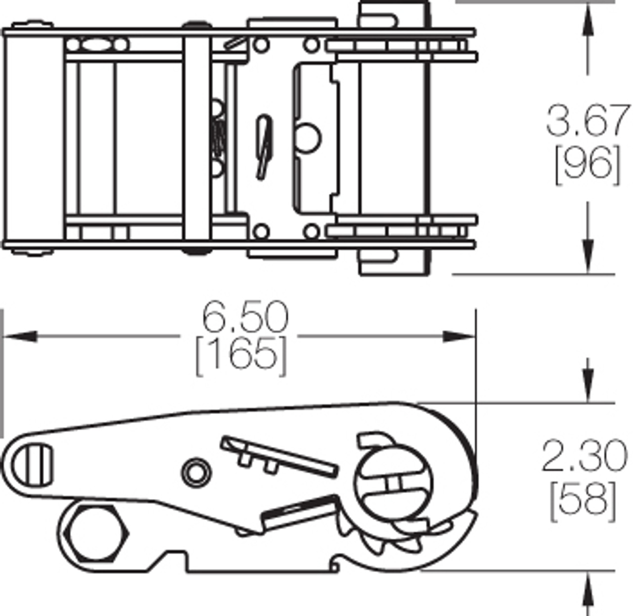2" Standard Handle Ratchet