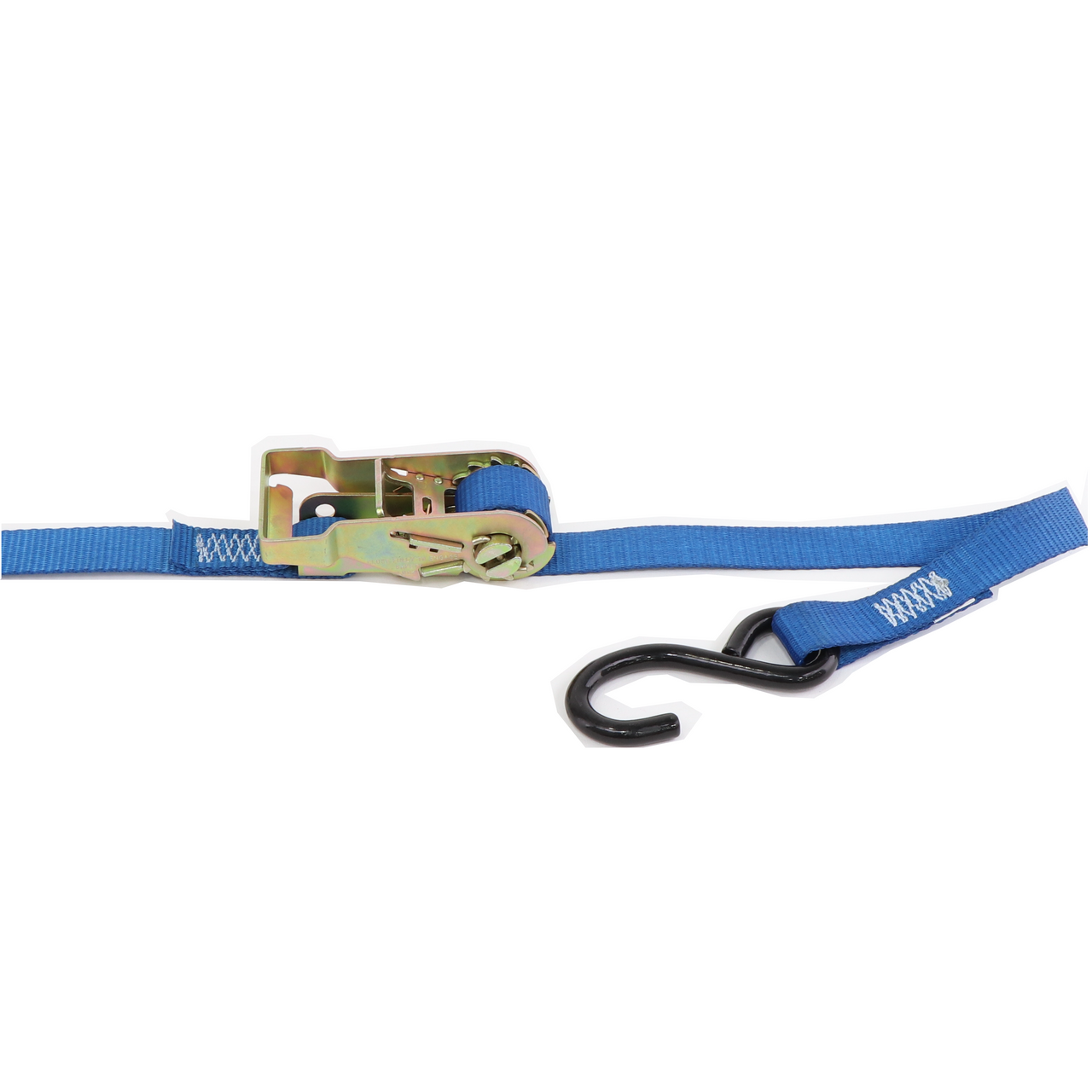 1" by 15' Heavy-Duty Vinyl Coated S Hook Ratchet Utility Strap