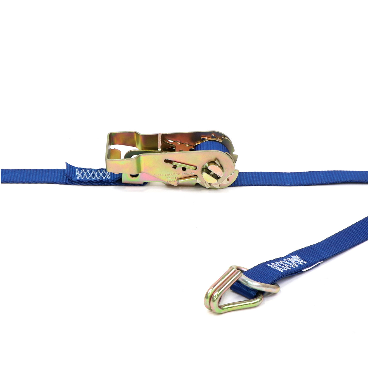 1" by 12' Heavy-Duty Wire Hook & D-Ring Ratchet Utility Strap